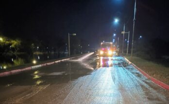 La Intendencia de Salto trabaja en la remoción de barro en Costanera Norte