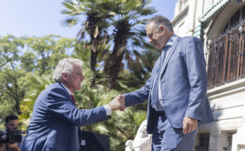 Presidente Orsi mantuvo encuentro con embajador de Estados Unidos, Lou Rinaldi