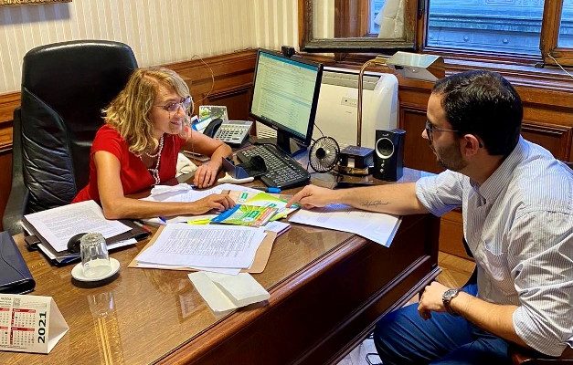 Edil Marziotte presenta proyecto para Celíacos a Diputado y Senadora de su Sector