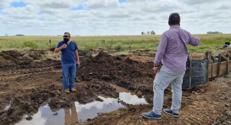 Alcantarillado en la zona de Villa Constitución