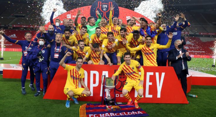 Barcelona goleó 4-0 al Bilbao, ganó la Copa del Rey y Ronald Araújo sumó su primer título