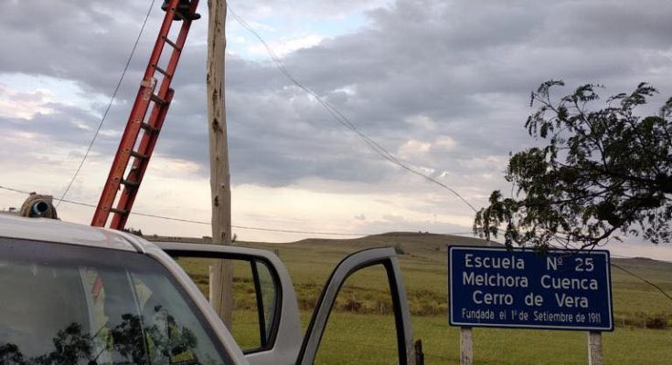 Se instaló nueva luminaria con tecnología Led en Cerros de Vera