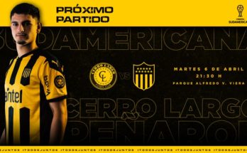 El martes juegan Cerrol Largo y Peñarol por la Sudamericana