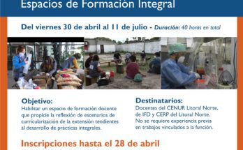 Seminario Taller: “Curricularizar  la extensión: Semillero de Proyectos  y Espacios de Formación Integral”