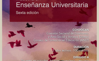 Hasta el 21 de junio se reciben postulaciones para la Maestría en Enseñanza Universitaria. Sexta edición