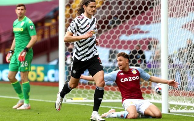 Premier League: Con gol de Cavani, United le ganó 3-1 al Aston Villa y City no fue campeón