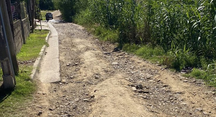 Edil Marziotte solicita pavimentación y limpieza en terreno lindero de un tramo de calle 25 de Mayo