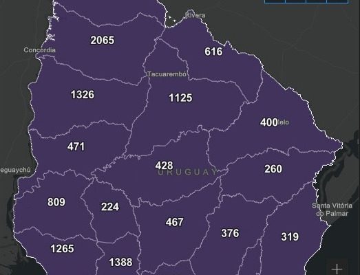 SINAE reportó 265 nuevos casos de Covid-19 en Salto este martes y 3 fallecimientos. Hay 2.065 personas cursando la enfermedad