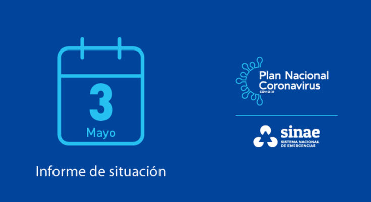 Casos activos de COVID-19 descendieron a 24.541 este 3 de mayo