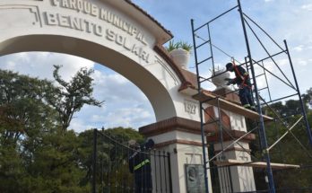 Intendente Andrés Lima dijo que las obras en el Parque Solari avanzan a buen ritmo