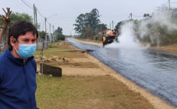 Intendencia de Salto comenzó con la bituminización de calles en barrio Bello Horizonte