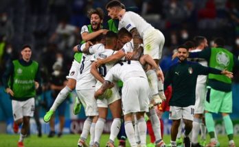 Eurocopa: Italia venció 2-1 a Bélgica en Múnich y se cruzará con España en semifinales