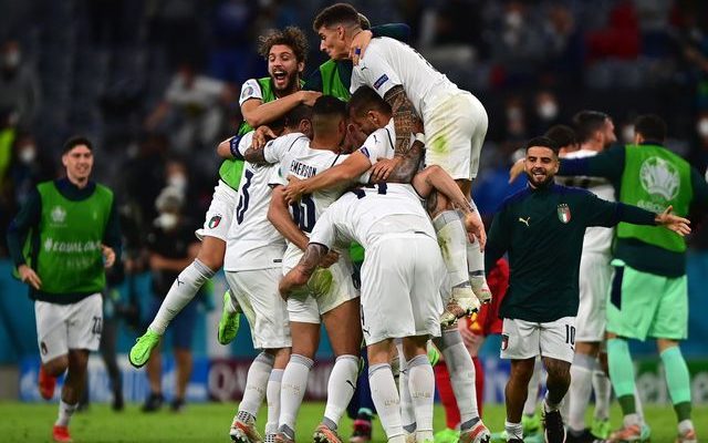 Eurocopa: Italia venció 2-1 a Bélgica en Múnich y se cruzará con España en semifinales