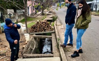 Edil Marziotte solicita refacción y colocación de tapas en canaleta de barrio Salto Nuevo