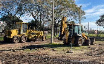 Intendencia lleva adelante importantes obras en barrio Artigas y Sarandí de Arapey