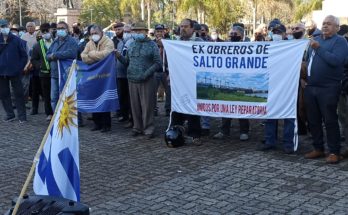 Los ex obreros de Salto Grande se vuelven a reunir en Plaza Artigas el sábado 21 de agosto