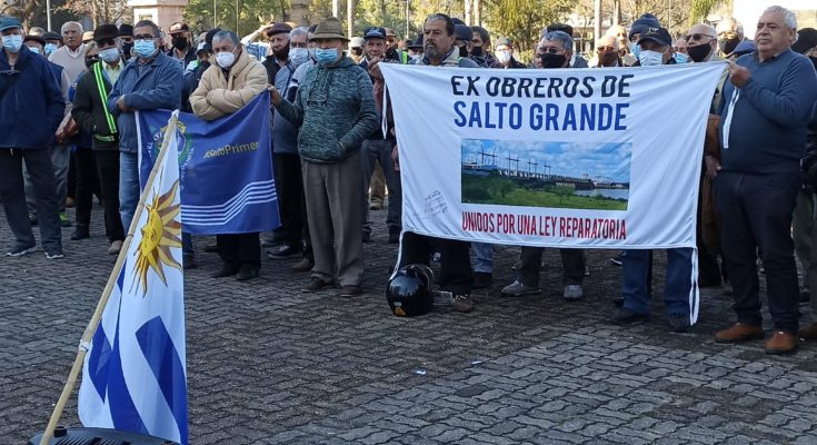 Los ex obreros de Salto Grande se vuelven a reunir en Plaza Artigas el sábado 21 de agosto