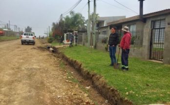 Importantes mejoras viales se realizan en barrio Horacio Quiroga