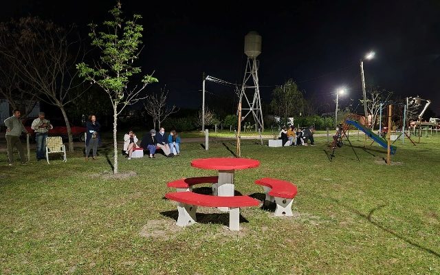 Intendente Lima dejó inaugurado un nuevo espacio público en la Colonia Osimani y Llerena