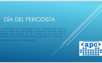 Sábado 23 de octubre: Día del Periodista y Trabajadores de la Comunicación