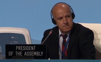 El senador Germán Coutinho presidió este domingo el Parlamento del Mundo en Madrid