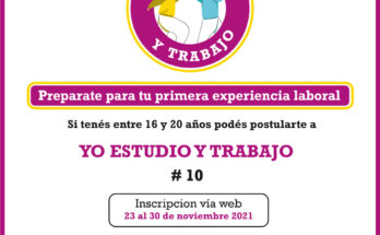 “Yo estudio y trabajo”: Inscripciones abiertas