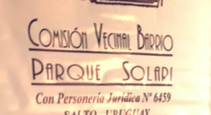 Invitación de la Comisión Vecinal del Parque Solari