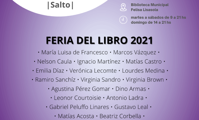 Con la presencia de destacados escritores en Salto se realiza la feria del libro “Uruguay te leo”