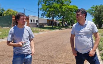 Intendente y Director de Obras presentaron mejoras en barrio Don Atilio