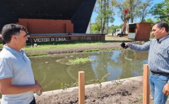 Intendente Lima recorrió el predio del parque Harriague y destacó las mejoras realizadas