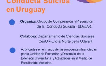 Ciclo de charlas: Pandemia  y Conducta Suicida en Uruguay