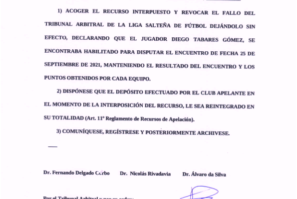 Tras Resolución de OFI: El Tanque jugará ante Saladero por los Play Off