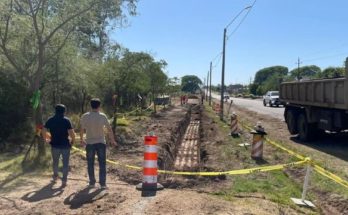 Elbio Machado y Álvaro Lima recorrieron obras de la nueva ciclovía por avenidas Apolón y Ramón Vinci