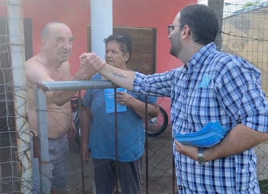 Agrupación del edil Marziotte realizó puerta a puerta en Salto Nuevo