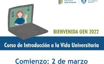 En Udelar Salto se dicta el Curso  Introducción a la Vida Universitaria 2022