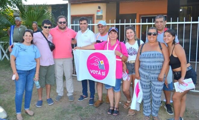 Lima puerta a puerta por el Sí en barrios Nuevo Caballero, La Amarilla y Calafí