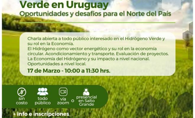 Seminario gratuito sobre Hidrógeno Verde: ¿Cómo aprovechar las ventajas de nuestro país en el actual contexto geopolítico internacional?