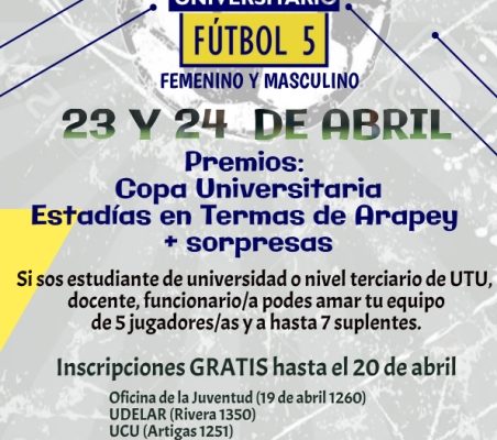 Primer Campeonato Universitario  de Fútbol 5 en Salto