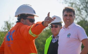 Intendente Lima visitó las obras de reconstrucción del camino de acceso a Arapey
