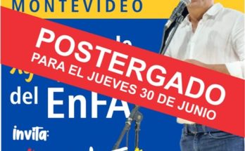 Se posterga acto de Andrés Lima en Montevideo para el 30 de junio