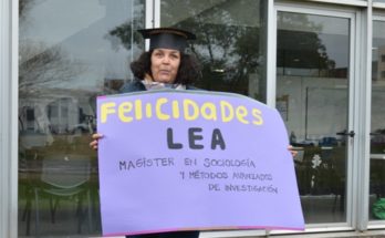 La Magister Lea Silva aprobó su defensa de Tesis de la Maestría en Sociología y Métodos Avanzados de Investigación