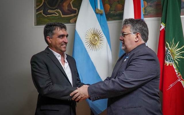 Andrés Lima se reunió en Concordia con el intendente de esa ciudad Alfredo Francolini