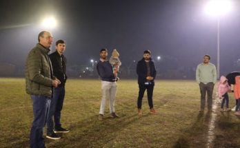 Salto Grande aporta luminaria a cancha de Saladero Fútbol Club