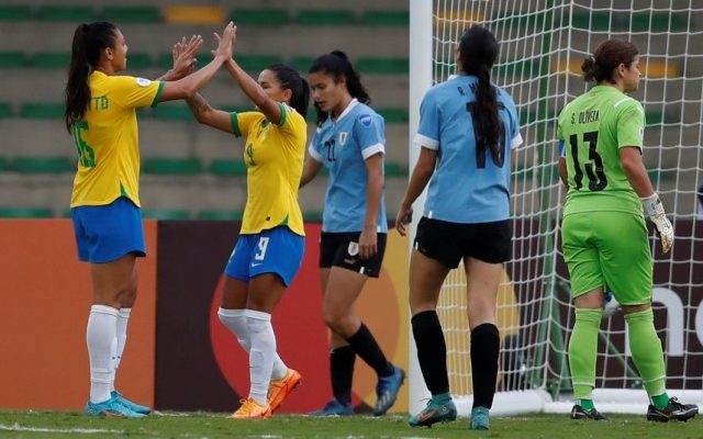 Copa América femenina: Uruguay, de forma previsible, cayó 3-0 con Brasil en Armenia