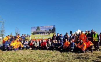 Intendente Lima participó del comienzo de la construcción del complejo recreativo y social de Adeoms