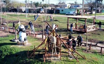 Andrés Lima y Mario Furtado destacaron trabajos en la entrada a barrio Uruguay