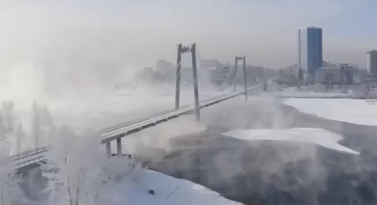 Rusia publica un video en que se ve a Europa congelada por el invierno, sin el gas ruso