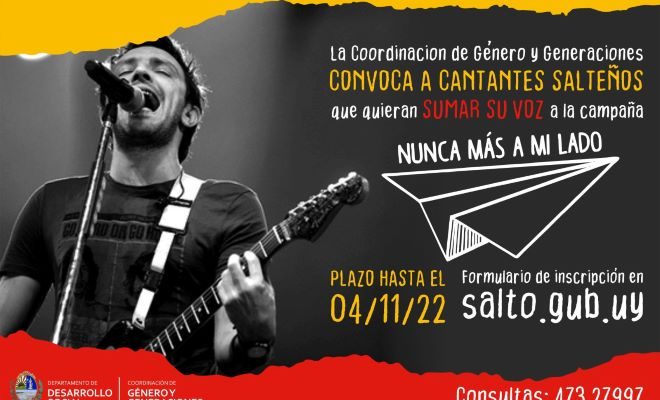 Convocatoria a artistas salteños a sumarse a la campaña “Nunca más a mi lado”