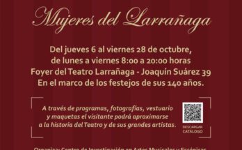 Exposición «Rosas de Pasión: Mujeres del Larrañaga» hasta el 28 de octubre
