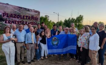 Intendente Lima encabezó el acto de designación de la plazoleta Ernesto Racedo de barrio Cien Manzanas